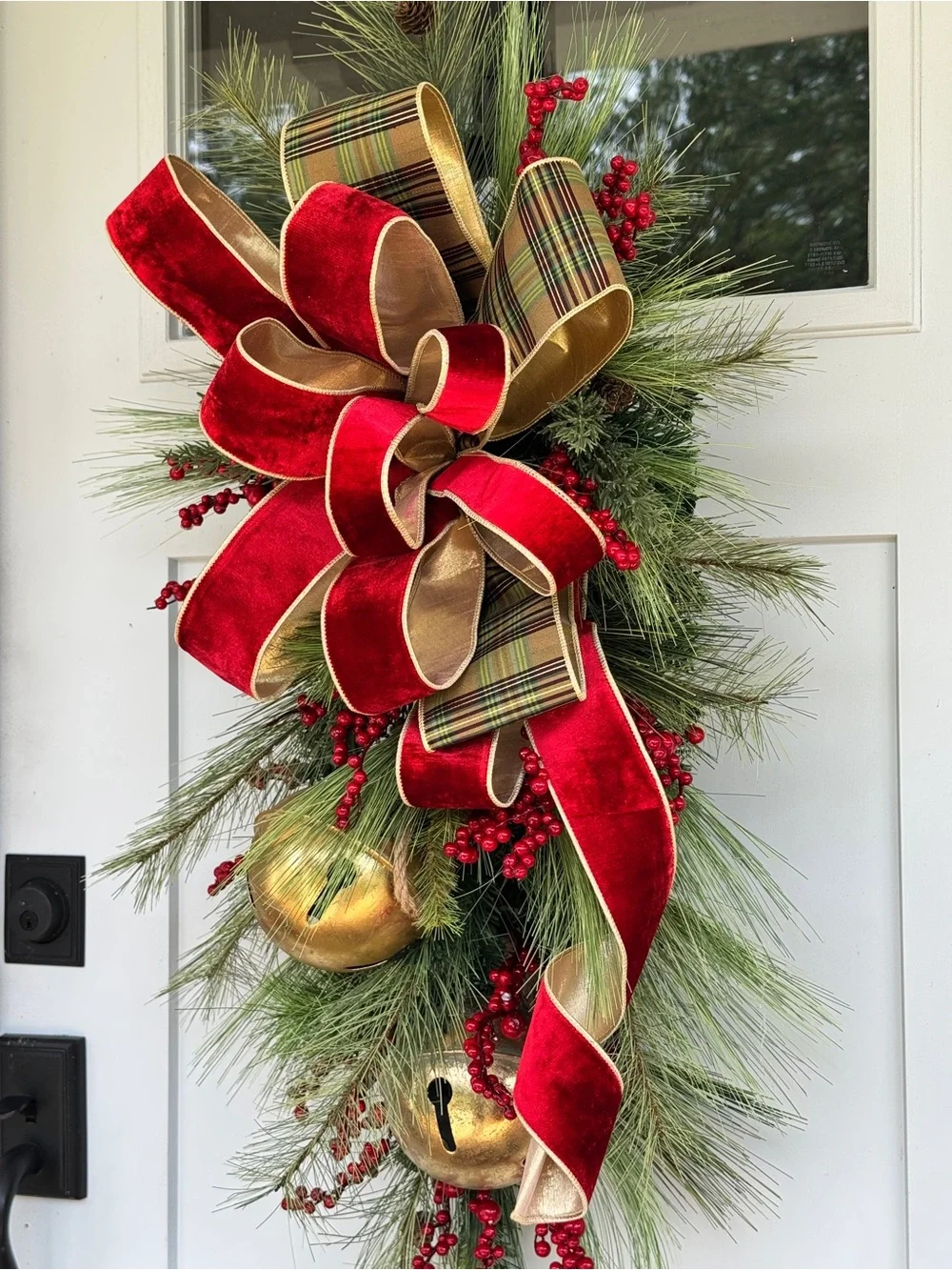 Large Gold Bells Winter/Christmas Swag